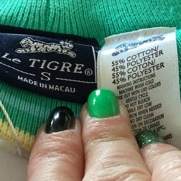 Aqua Green Le Tigre Skirts with yellow stripes - Picture 3 of 7